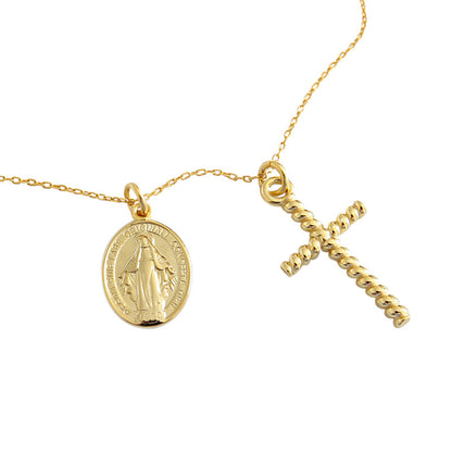 Twisted Cross Religious Faith Tag 925 Sterling Silver Pendant, or Necklace Sold Separately