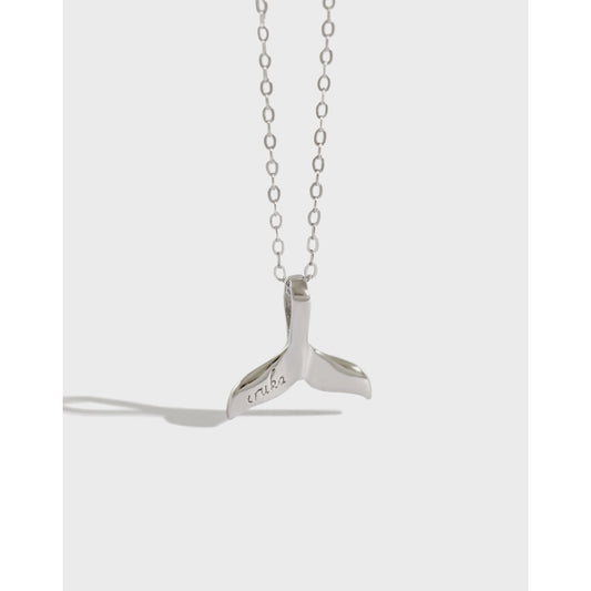 Dolphin Tail 925 Sterling Silver Necklace