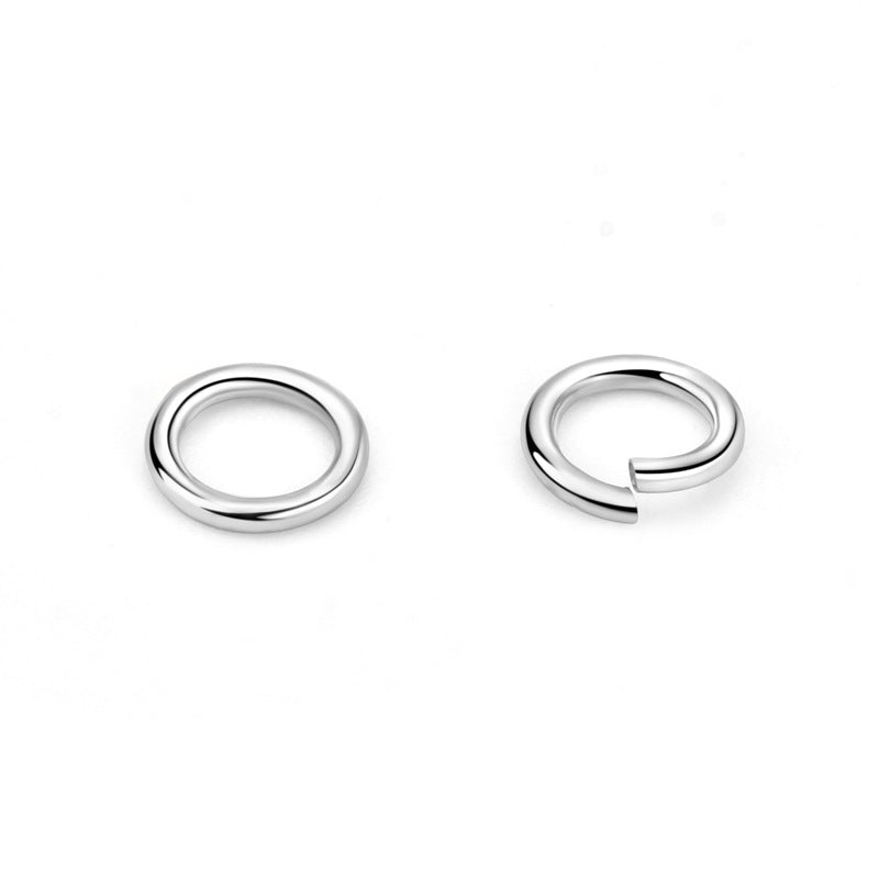 Simple Round Loops 925 Sterling Silver DIY Connectors