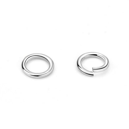 Simple Round Loops 925 Sterling Silver DIY Connectors