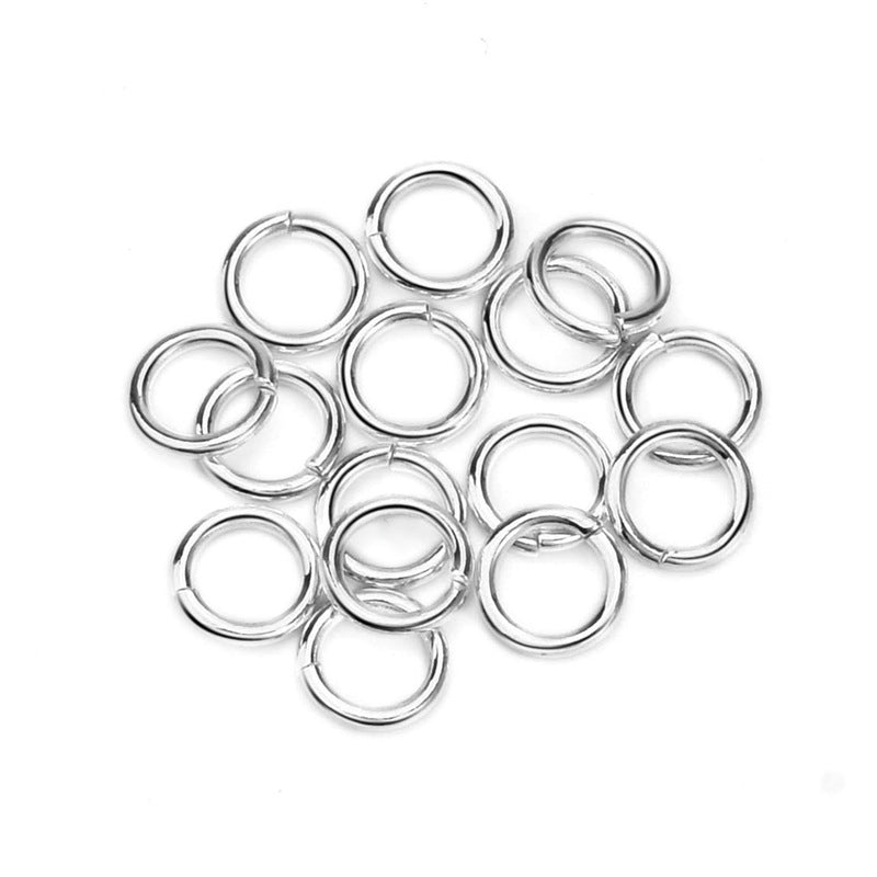 Simple Round Loops 925 Sterling Silver DIY Connectors