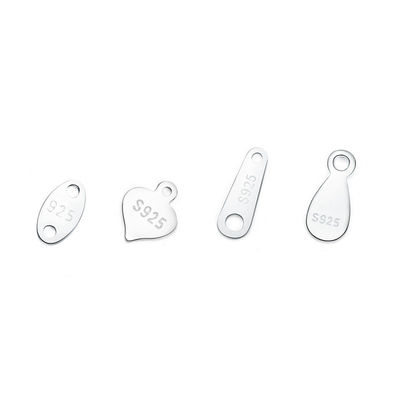 Simple Waterdrop 925 Sterling Silver DIY Charm