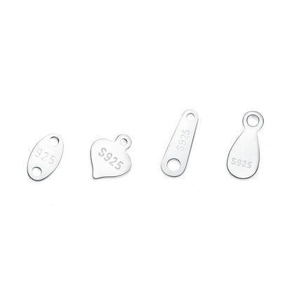 Simple Waterdrop 925 Sterling Silver DIY Charm