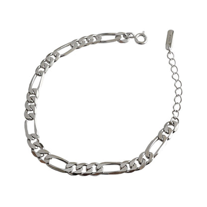 Classic Hollow Chain 925 Sterling Silver Bracelet