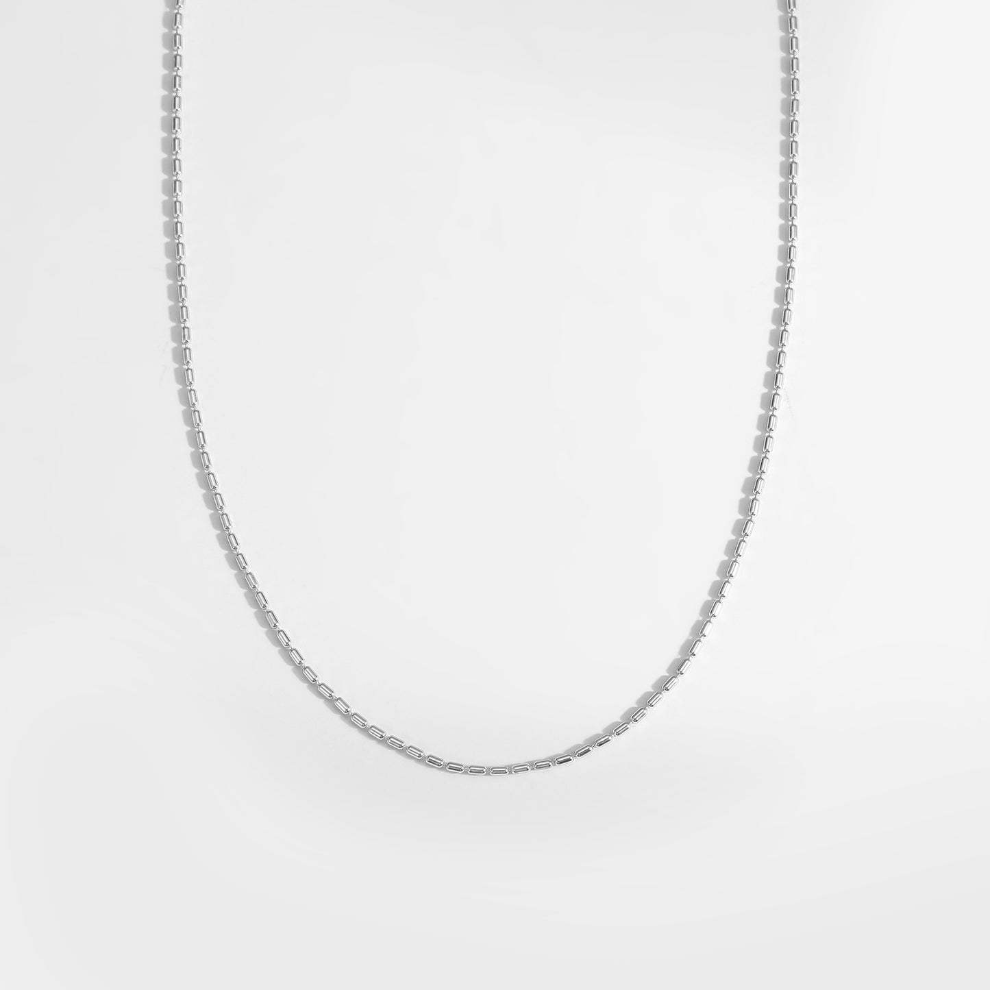 Gold Geometry Beads Necklace Over 925 Sterling Silver Choker Necklace
